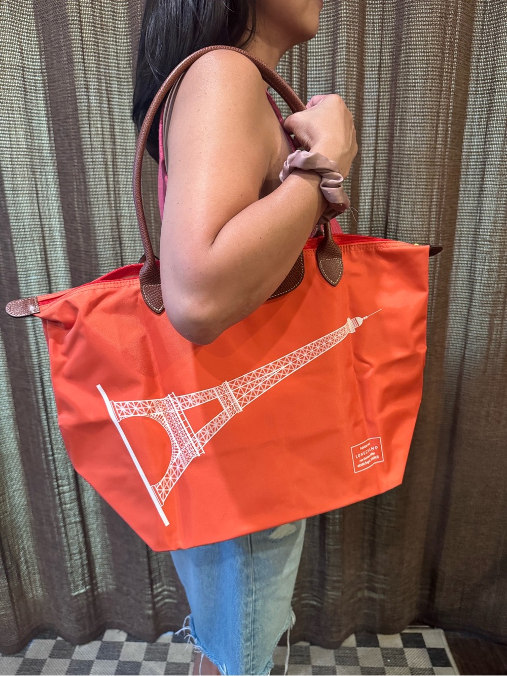 Longchamp Le Pliage Limited Edition Eiffel Tower - Orange - Picture 10 of 10